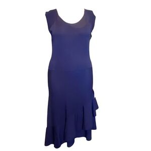 Eliza J blue asymmetrical cocktail party dress women’s size XL NWT